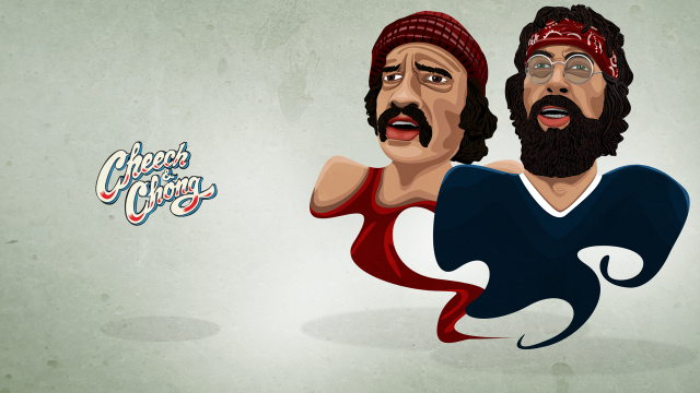 Bearded men cartoon chocolate chipping free wallpaper for desktop - medium preview image