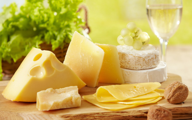 Cheese board with cheese and free wallpaper for desktop - medium preview image
