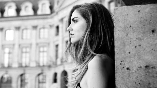 Woman leaning wall black white free wallpaper for desktop - medium preview image