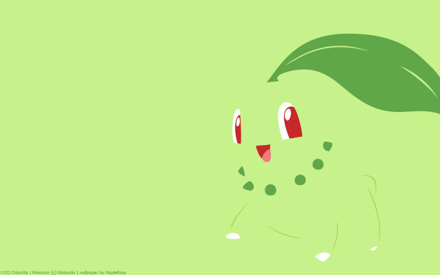 Green cat leaf head eyes free wallpaper for desktop - medium preview image