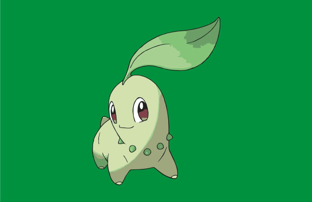 Cartoon character green background white free wallpaper for desktop - medium preview image