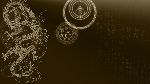 Dragon clock wall writing drawing free wallpaper for desktop - medium preview image