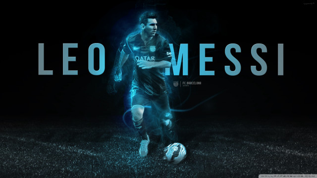 Soccer man messi background space free wallpaper for desktop - medium preview image