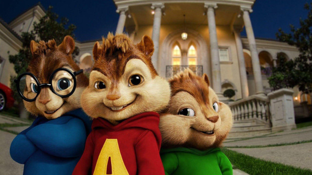 Chipmunks house background car group free wallpaper for desktop - medium preview image