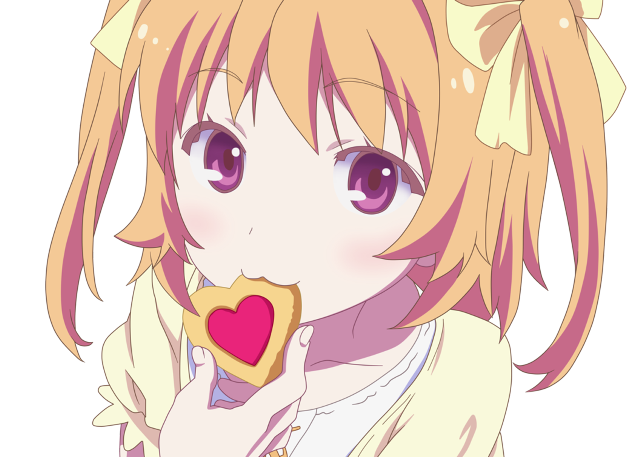 Girl heart cookie bow rococo free wallpaper for desktop - medium preview image