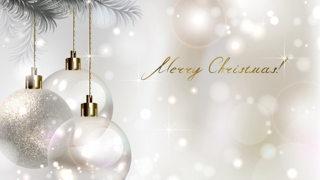 Christmas card ornaments snowflake background free wallpaper for desktop - medium preview image