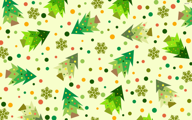 Christmas trees pattern white background free wallpaper for desktop - medium preview image