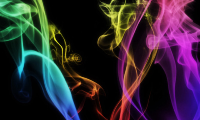 Colorful smoke group black background free wallpaper for desktop - medium preview image