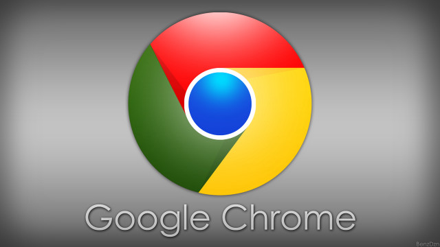Google chrome logo gray background free wallpaper for desktop - medium preview image