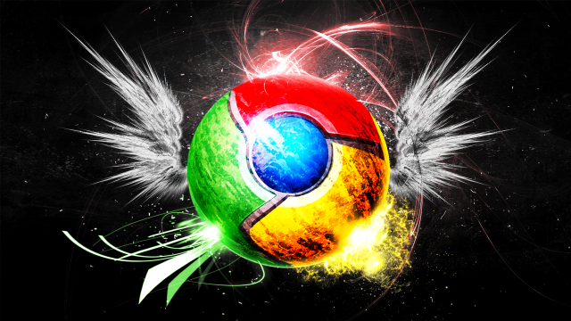 Colorful chrome feather aurora space free wallpaper for desktop - medium preview image