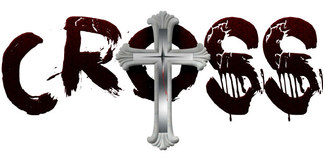 Cross red background crucifix red free wallpaper for desktop - medium preview image