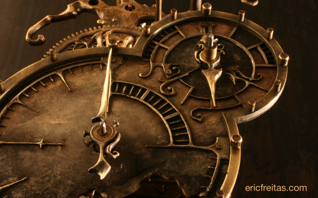 Close up clock face side free wallpaper for desktop - medium preview image