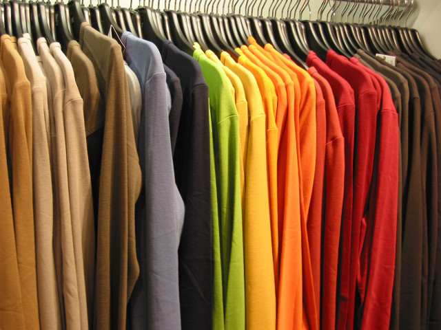 Rack of shirts and pants free wallpaper for desktop - medium preview image