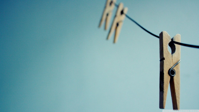 Wooden clothes pins hanging clothesline free wallpaper for desktop - medium preview image