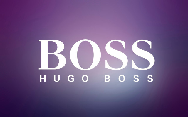 Purple background boss white letters free wallpaper for desktop - medium preview image