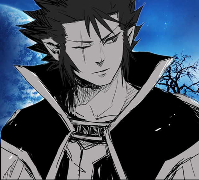 Man black hair sword hand free wallpaper for tablet - medium preview image