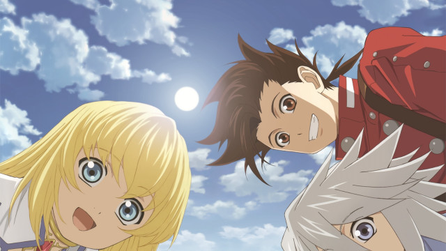 Anime characters blue sky clouds #28 free wallpaper for desktop - medium preview image