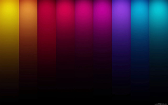 Rainbow background black border white #2 free wallpaper for desktop - medium preview image