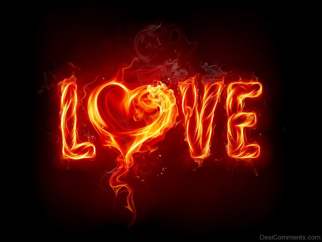 Love flames smoke black background free wallpaper for desktop - medium preview image