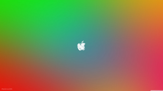 Colorful apple white green synchromism free wallpaper for desktop - medium preview image