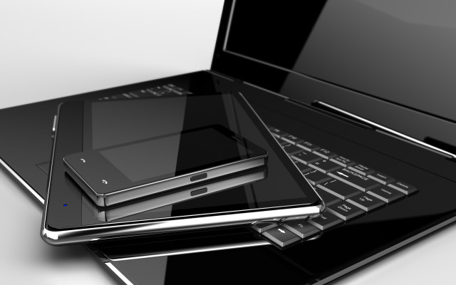 Laptop on black laptop next free wallpaper for desktop - medium preview image