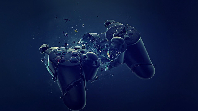 Video game controller flying bird free wallpaper for desktop - medium preview image