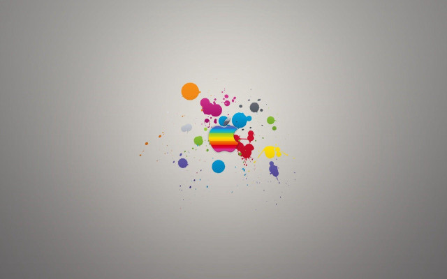 Rainbow colored object white background free wallpaper for desktop - medium preview image