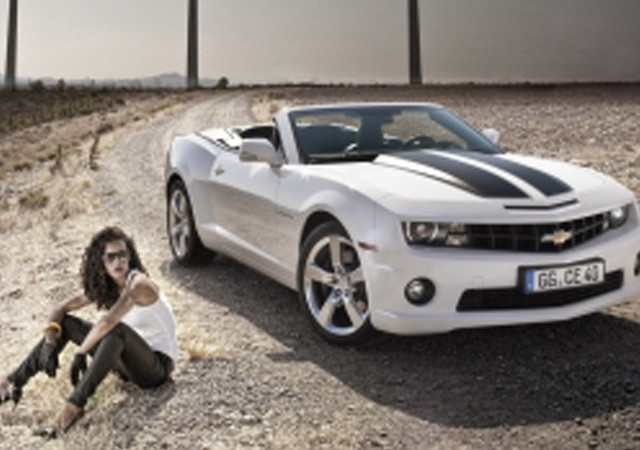 Woman sitting desert white car free wallpaper for desktop - medium preview image