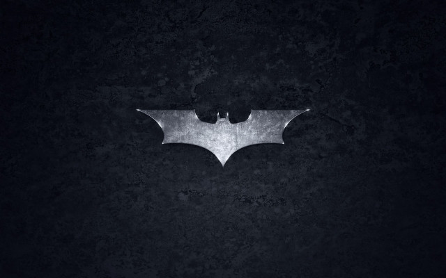 Batman logo dark background white #2 free wallpaper for desktop - medium preview image