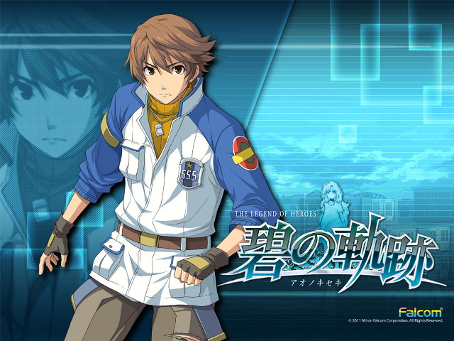 Man uniform blue background anime free wallpaper for desktop - medium preview image