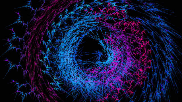 Colorful circular pattern blue pink free wallpaper for desktop - medium preview image