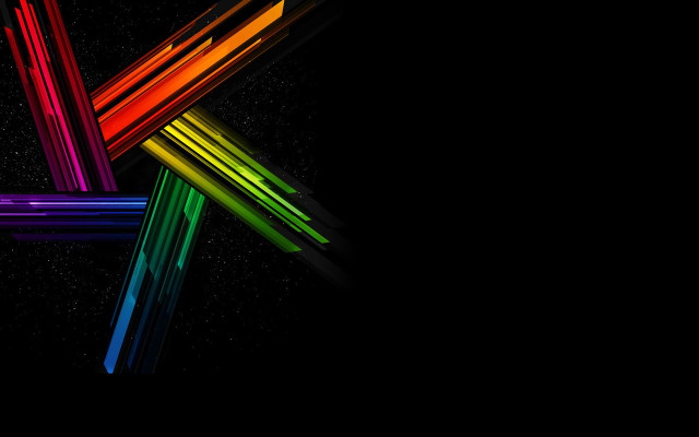 Colored sticks dark space stars free wallpaper for desktop - medium preview image