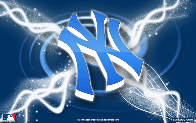 Baseball logo blue background white #2 free wallpaper for desktop - medium preview image