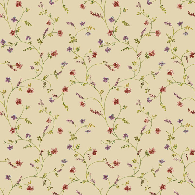 Floral pattern small flowers beige free wallpaper for tablet - medium preview image