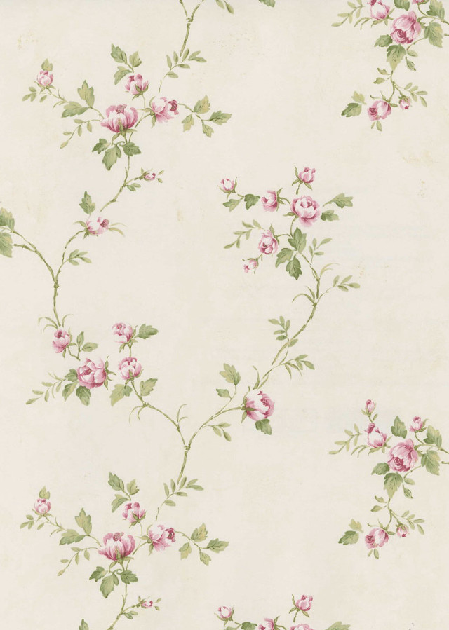 Pink flowers green leaves white free wallpaper for mobile - medium preview image