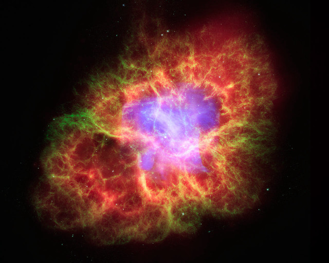 Colorful flower space star nebula free wallpaper for desktop - medium preview image