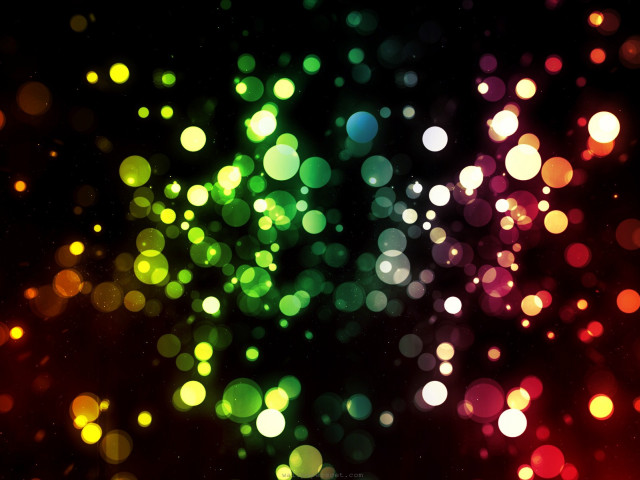 Blurry lights night sky background free wallpaper for desktop - medium preview image