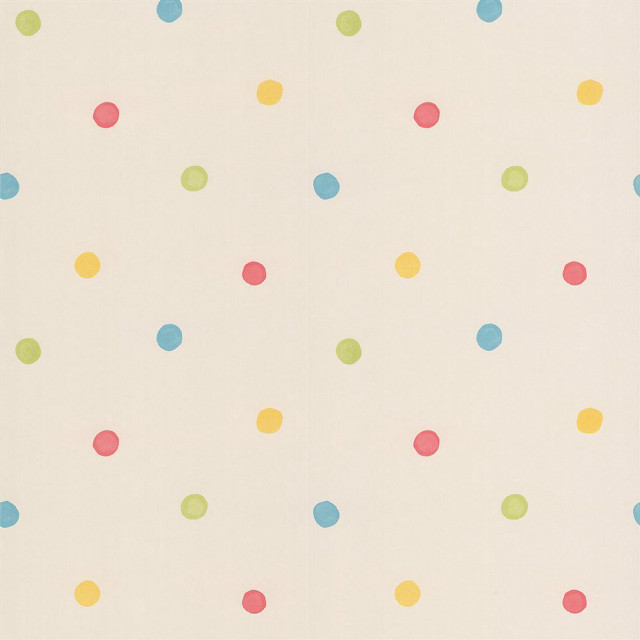 White background multicolored polka dots free wallpaper for tablet - medium preview image
