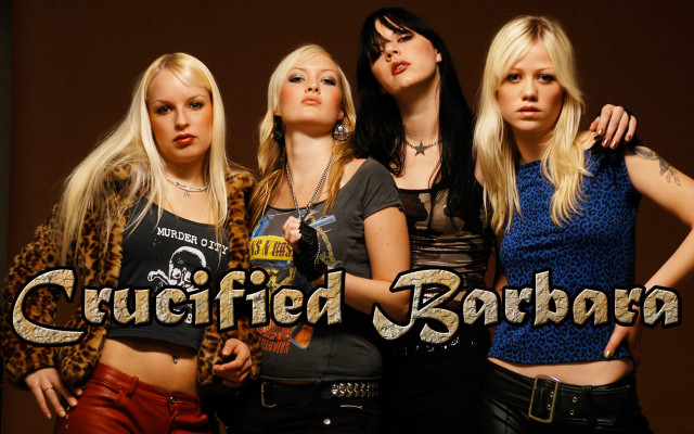 Women group brown background crucified free wallpaper for desktop - medium preview image