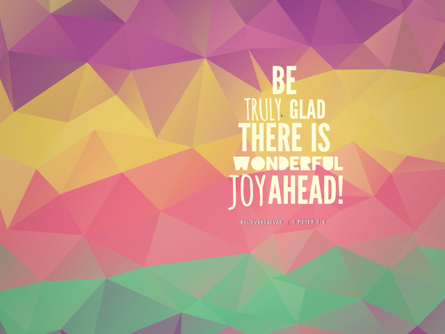 Colorful background quote be truly free wallpaper for desktop - medium preview image
