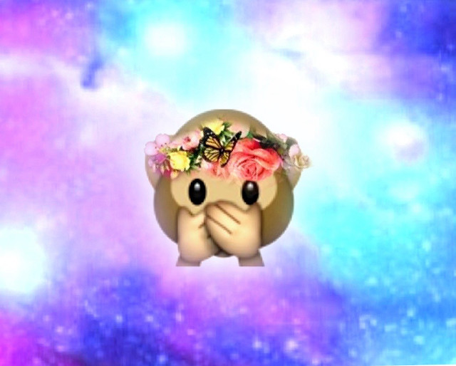 Toy flower crown galaxy background free wallpaper for desktop - medium preview image