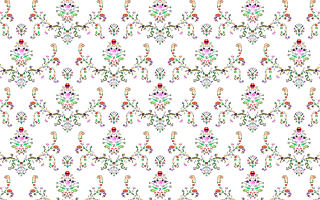 White background colorful flower leaf free wallpaper for desktop - medium preview image