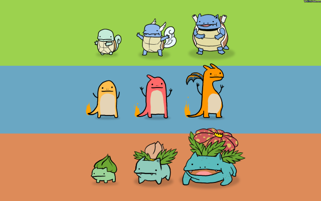 Cartoon characters expressions colorful series free wallpaper for desktop - medium preview image