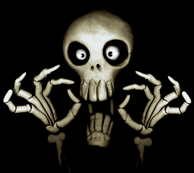 Skeleton two hands eyes face free wallpaper for tablet - medium preview image