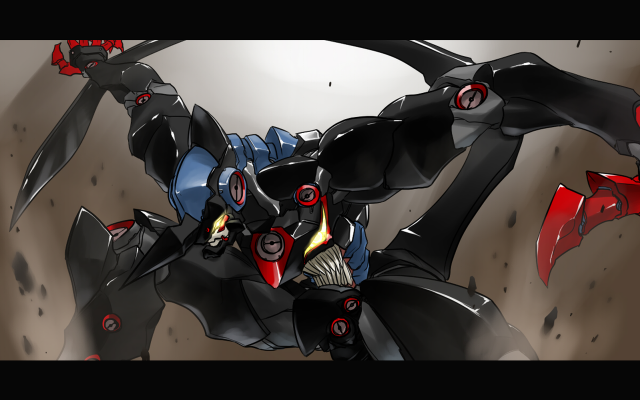 Robot red eye black body free wallpaper for desktop - medium preview image