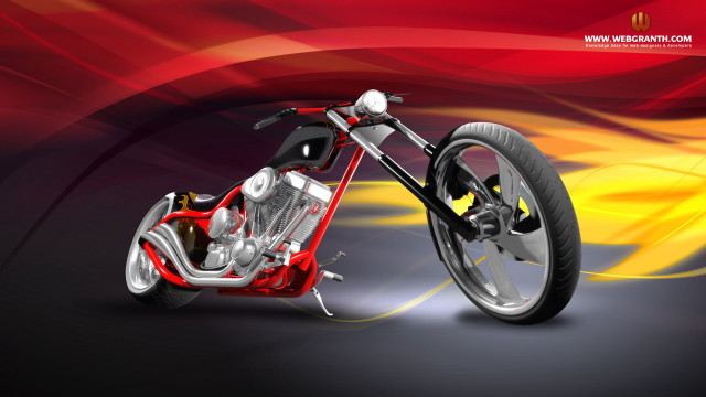 Red black motorcycle red yellow free wallpaper for desktop - medium preview image