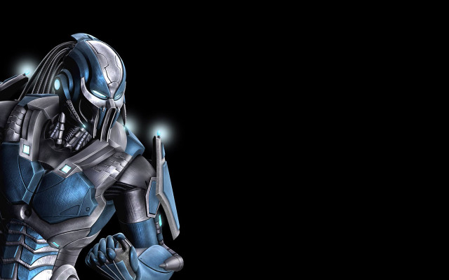 Robot standing dark hands hips free wallpaper for desktop - medium preview image