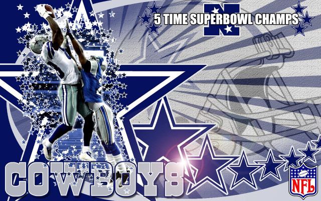 Football player jumping stars cowboys free wallpaper for desktop - medium preview image