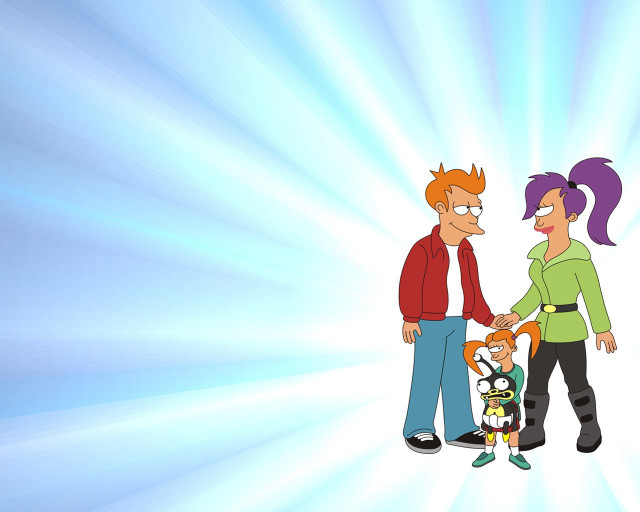 Cartoon man woman handshake child free wallpaper for desktop - medium preview image