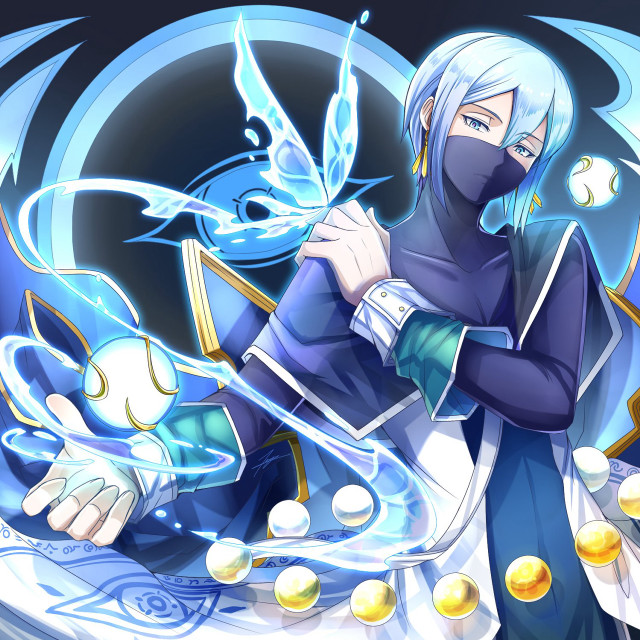 Person mask pokemon ball figure free wallpaper for tablet - medium preview image